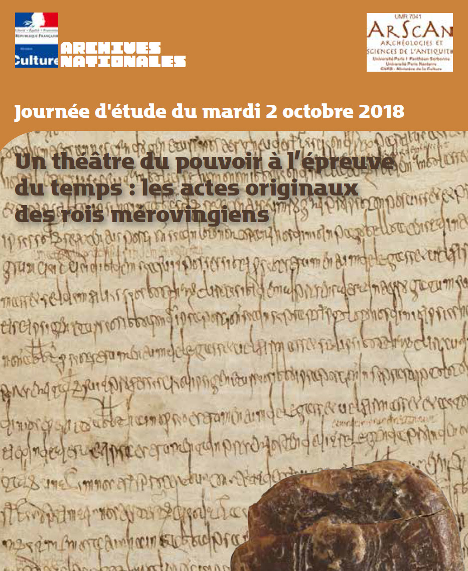 journée d'étude diplômes mérovingiens-AN oct 2018