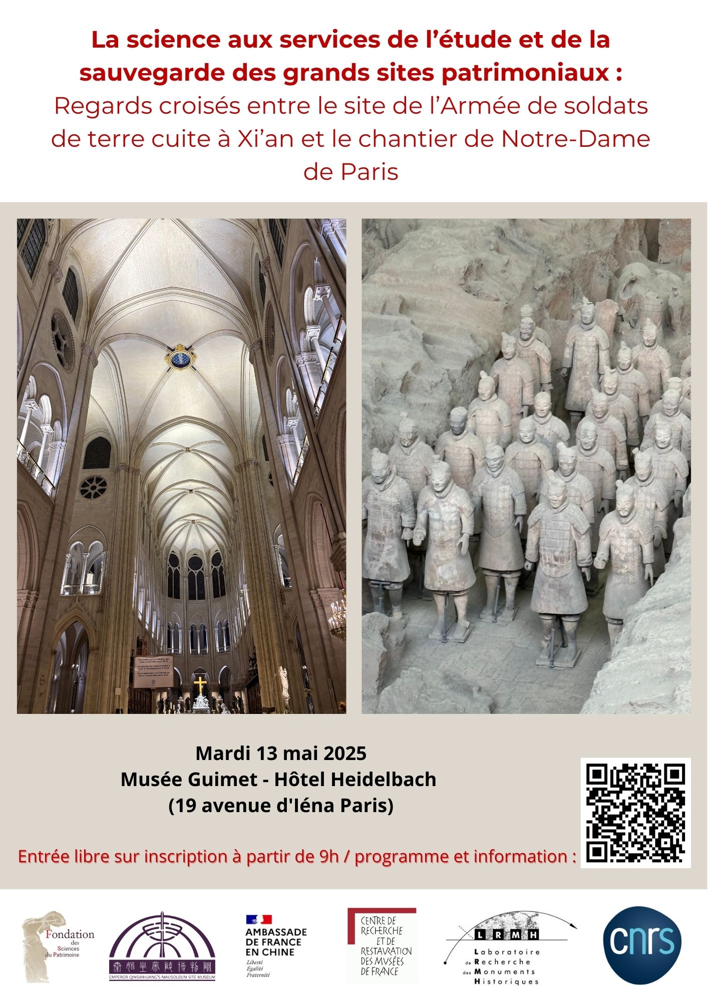 La science aux services de l’étude et de la sauvegarde des grands sites patrimoniaux Regards croisés entre le site de l’armée de soldats de terre cuite & Notre-Dame